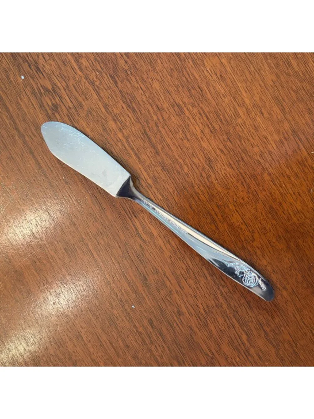 Oneida Custom Roseanne Stainless Steel Flatware 49 Piece Fork Spoon Knife Rose